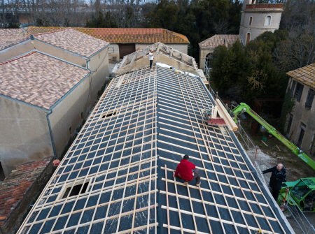 Isolation d'une toiture avec l’isolant alvéolaire Boost’R Hybrid (11)